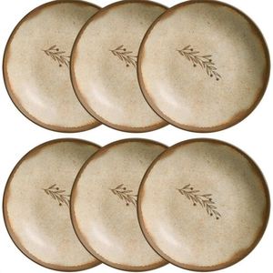 Conjunto De Pratos Fundos Porto Brasil Nativa Bio 6 Peças Cinza