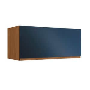 Armário Aéreo Basculante 80 Cm Kappesberg Ciela - R648 Canela/azul