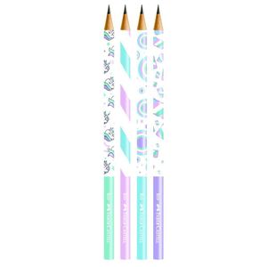 Lápis Preto Faber Grafite Unicórnio Tons Pastel C/72 Ref 935mar