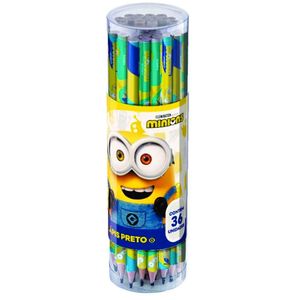 Lápis Preto Tris Minions C/36 905635