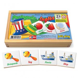 Jogo De Memória Português/inglês 40 Peças - Jottplay