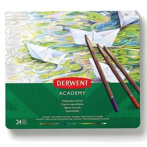Lápis De Cor Aquarelável Academy 24 Cores - Derwent