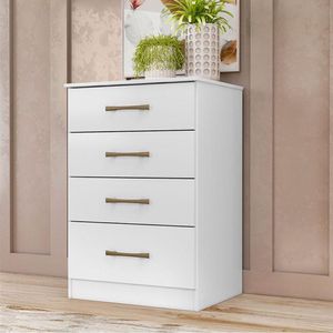 Cômoda Gaveteiro Ambiente Vitória Branco Brilho - Moval