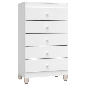 Cômoda Gaveteiro Baby Kids Branco Brilho - Incorplac