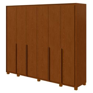 Guarda Roupa Casal Imperatore 6 Portas Frassino Com Kit Sapateira E Pés - Lopas
