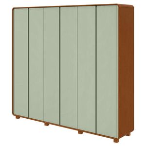 Guarda Roupa Casal Loop 6 Portas Frassino Salvia Com Pés - Lopas