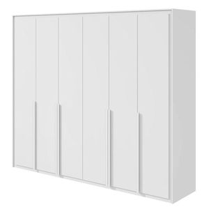 Guarda Roupa Casal Imperatore 6 Portas Com Kit Sapateira Branco Brilho - Lopas