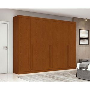 Guarda Roupa Casal Ambiente Bertha 6 Portas Frassino - Lopas