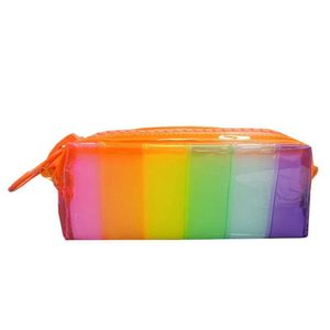 Estojo Escolar Infantil Rainbow Neon 4225903 - Vmp