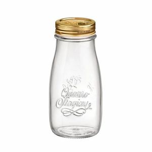 Garrafa De Vidro Hermético 400ml Quattro Stagioni Bormioli