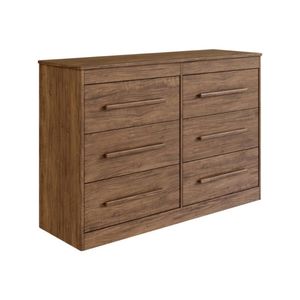 Cômoda Com 6 Gavetas 121cm Multimóveis Cr35263 Castanho