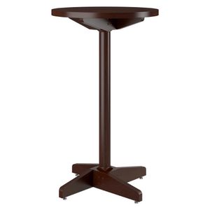 Mesa De Jantar-bar Alta Redonda 60cm Multimóveis Cr50113 Castanho