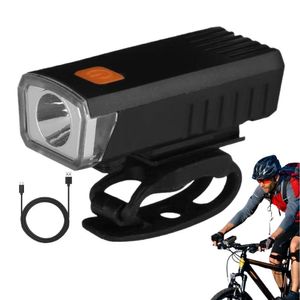 Lanterna Farol Dianteira Luz Super Brilhantes Ciclismo Bicicleta Bike Triciclo Recarregável Usb Preto