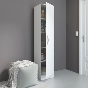 Armário Multuso Com 1 Porta 39x182cm Mdp Menu Móveis Branco
