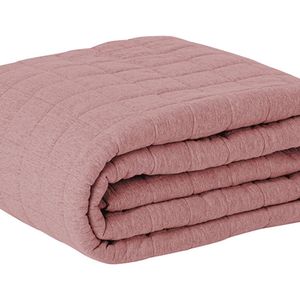 Cobre Leito Tecebem Casal Malha Lisa 210 X 240cm Rose