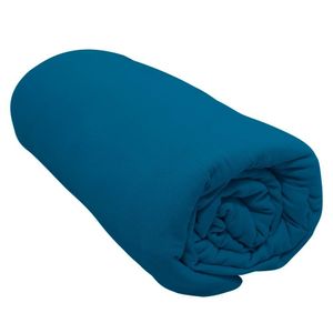 Lençol Portallar Queen Com Elástico Malha 100% Algodão Premiun Classic Azul