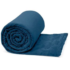 Manta Buettner King ( 2,20cm X 2,40cm ) Microfibra Flannel Confy Marinho