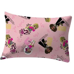 Fronha Portallar Malha Estampada Lol Omg Glam 48cmx68cm Rose