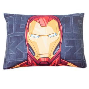 Fronha Portallar Marvel Estampa Digital Localizada Iron Man 48cmx68cm Branco