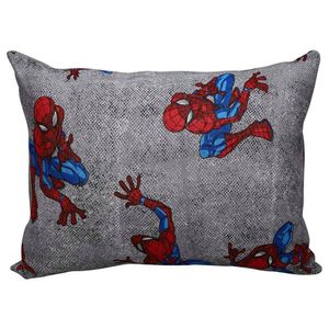 Fronha Portallar Malha Estampada Disney Marvel Spider Wall 48cmx68cm Cinza