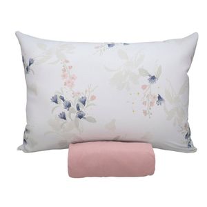 Jogo De Cama Portallar Solteiro Malha 100% Algodão Premiun Classic Marcela 2 Peças Rosa Brid