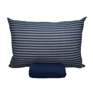 Jogo De Cama Solteiro Portallar Malha 100% Algodão Varsóvia 2 Peças Azul