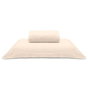 Jogo De Cama Buettner Solteiro King Malha Liso 2 Peças Image Perola