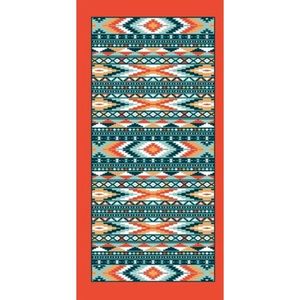 Toalha De Praia Lepper Estampada Tropicana 75cmx150m 55% Algodão E 45% Poliéster Laranja