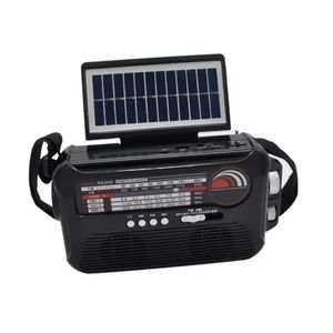 Rádio Caixa De Som Bluetooth Com Placa Solar – Lanterna Portátil, Emergência, Am/fm, Usb/sd, Retro