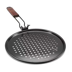 Panela Churrasqueira Antiaderente Com Grelha Retrátil – Ideal Para Churrasco, Pizza E Peixes!