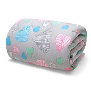 Edredom Buettner Solteiro Malha 100% Algodão Basic Estampado Amores 150mx220m Cinza
