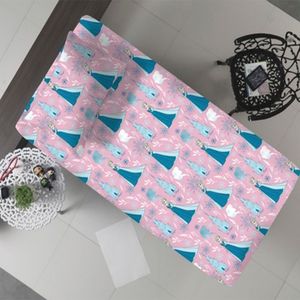 Jogo De Cama Solteiro Portallar Malha Mista Estampado Ice Magic Com Elástico 2 Peças Lilas