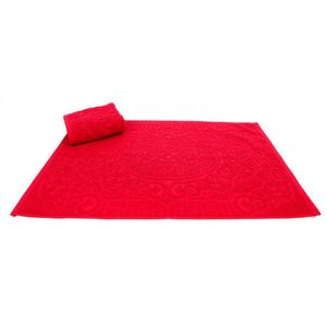Toalha Piso Lmpeter Felpudo 100% Algodão Gaia 45cm X 75cm Sangria