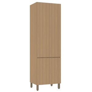 Paneleiro Duplo 70cm 4 Portas Slim Luciane Móveis Freijó-freijó Brasil