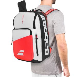 Mochila Raqueteira Babolat Pure Strike Branco Vermelha 3 Raq