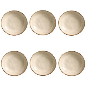 Conjunto De Pratos Fundos 06 Peças Bio Raio Porto Brasil