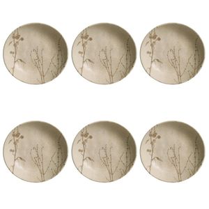 Conjunto De Pratos Fundos 06 Peças Bio Cyperus Porto Brasil