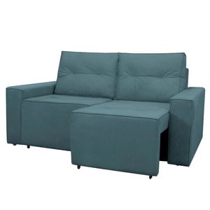 Sofá Retrátil 2 Lugares 1,80 Confortável Polo Azul
