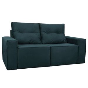 Sofá 1,80 Moderno 2 Lugares Confortável Onix Azul Marinho
