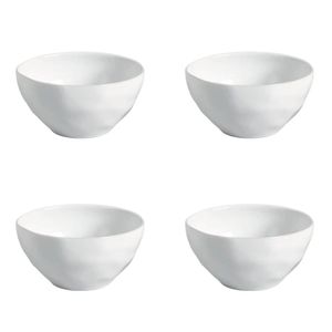 Conjunto De Cumbucas 04 Peças 560ml Orgânico New White Porto Brasil