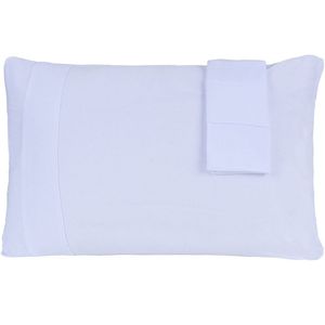 Jogo De Fronhas Bella Cama Malha 100% Algodão 50x70cm Branco