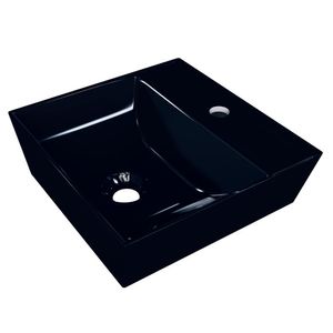 Cuba Pia De Apoio Para Banheiro Quadrada 33cm Aya C08 Preto Mpozenato
