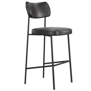 Banqueta Alta Bar Cozinha Sala De Jantar Preto Melina L02 Couríssimo Preto - Lyam Decor