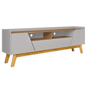Rack Para Sala De Estar Tv 70 Pol 180cm Morello B02 Off White Cinamomo - Lyam Decor