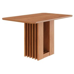 Mesa De Jantar Retangular Ariela 130x80 Cinamomo Com Tampo Em Mdf - Cimol Móveis Cinamomo