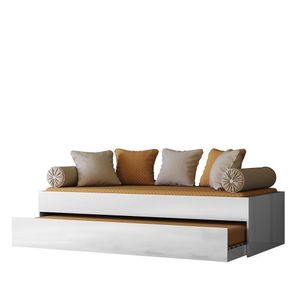 Bicama Solteiro ônix Flex Branco - Peternella Móveis Branco
