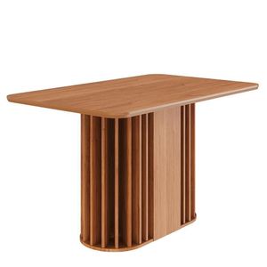 Mesa De Jantar Retangular Julieta 130x80 Cinamomo Com Tampo Em Mdf - Cimol Móveis Cinamomo