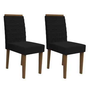 Conjunto 2 Cadeiras Berlim Imbuia-preto - Pr Móveis Preto