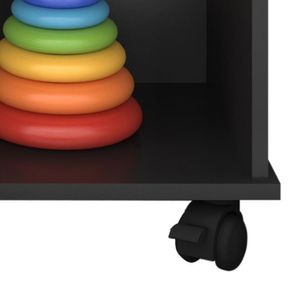 Nicho Organizador 1478 Com 9 Gavetas Preto-colorido - Qmovi Preto-colorido