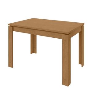 Mesa De Jantar Athenas 120x80 Amêndoa - Móveis Lopas Amêndoa
